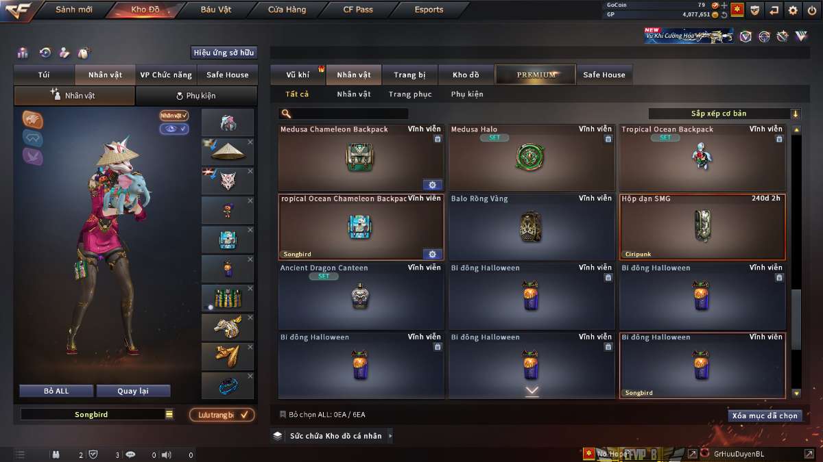 shop acc cf uy tin gia re